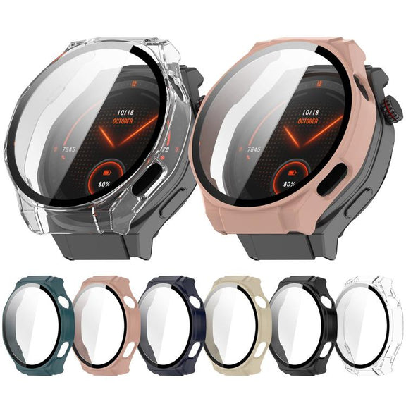 For Honor Watch 5 Ultra Tempered Film Integrated PC Watch Protective Cover(Pink)
