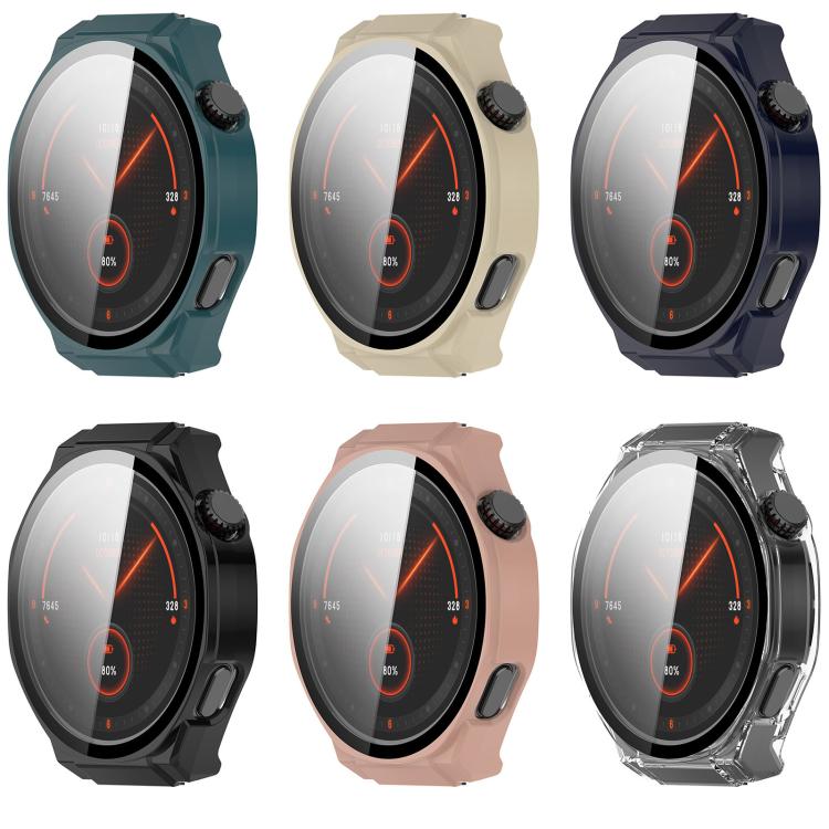 For Honor Watch 5 Ultra Tempered Film Integrated PC Watch Protective Cover(Pink)