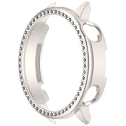 For OnePlus Watch 3 43mm Single Row Diamond Half Coverage Hollow PC Watch Protective Cover(Glossy Starlight Color)