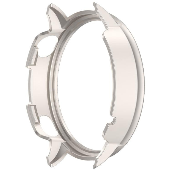 For OnePlus Watch 3 43mm Single Row Diamond Half Coverage Hollow PC Watch Protective Cover(Glossy Starlight Color)