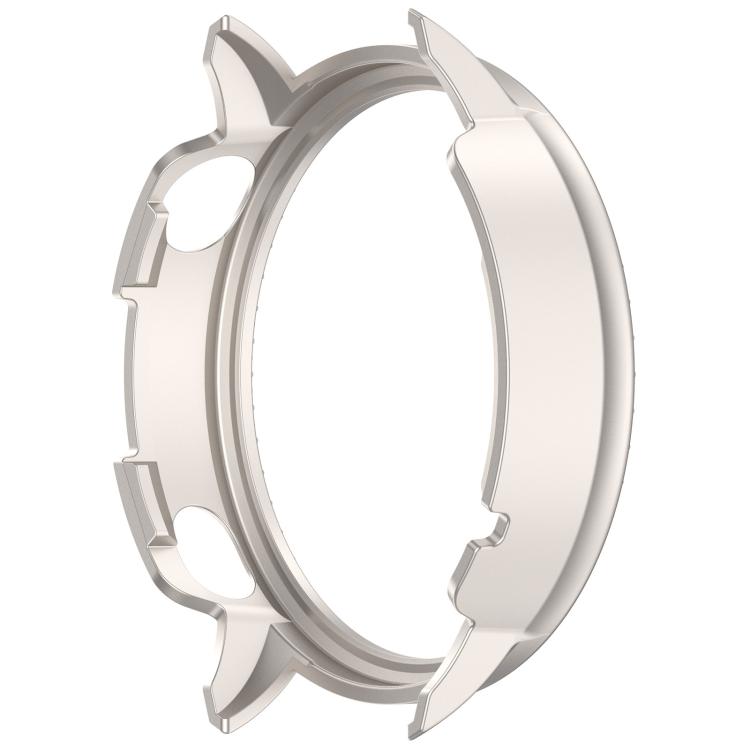For OnePlus Watch 3 43mm Single Row Diamond Half Coverage Hollow PC Watch Protective Cover(Glossy Starlight Color)