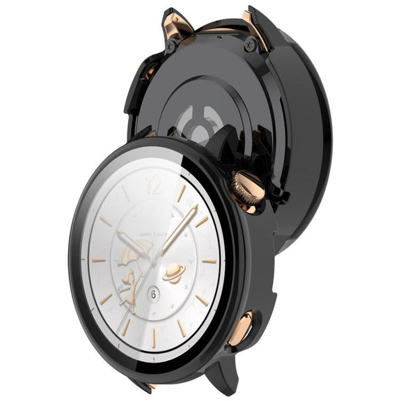 For OnePlus Watch 3 43mm Tempered Film Integrated PC Watch Protective Cover(Black)