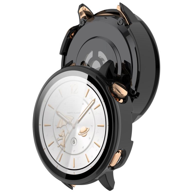 For OnePlus Watch 3 43mm Tempered Film Integrated PC Watch Protective Cover(Black)