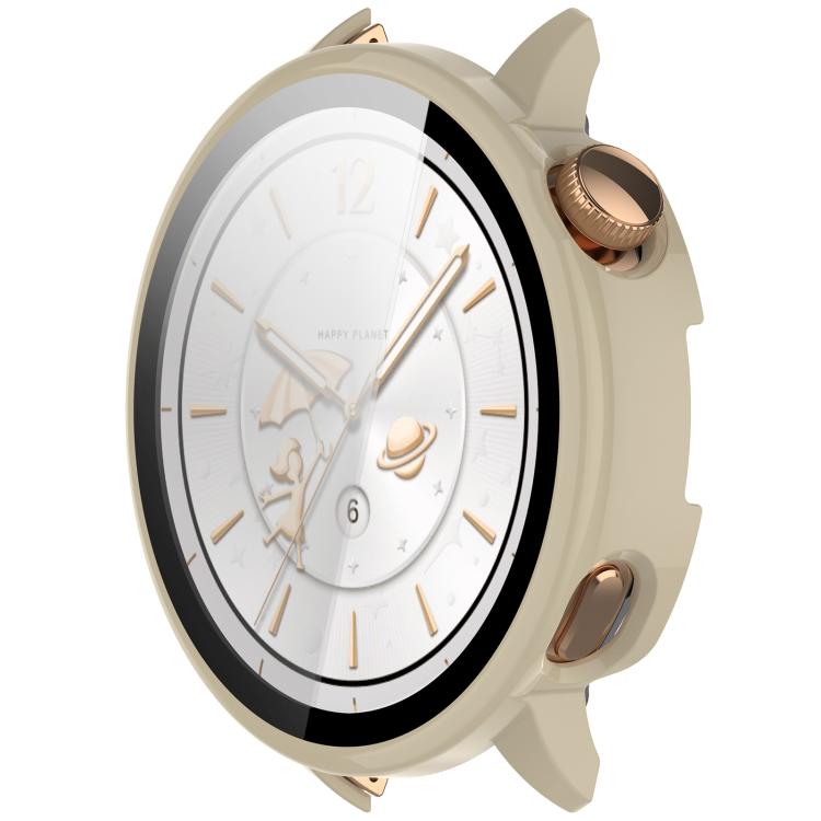 For OnePlus Watch 3 43mm Tempered Film Integrated PC Watch Protective Cover(Ivory White)