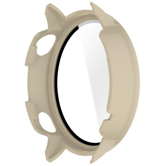 For OnePlus Watch 3 43mm Tempered Film Integrated PC Watch Protective Cover(Ivory White)