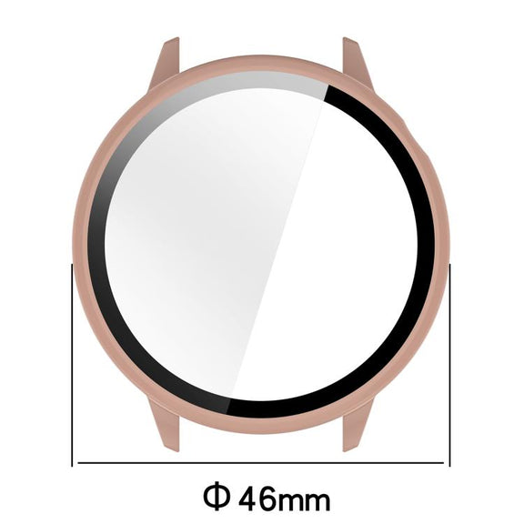 For OnePlus Watch 3 43mm Tempered Film Integrated PC Watch Protective Cover(Pink)