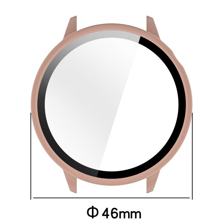 For OnePlus Watch 3 43mm Tempered Film Integrated PC Watch Protective Cover(Pink)