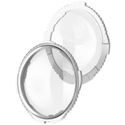 For Insta360 X5 Rotating Optical Tempered Glass Lens Guard Protective Cover(Silver)
