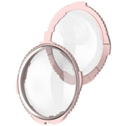 For Insta360 X4 Rotating Optical Tempered Glass Lens Guard Protective Cover(Pink)