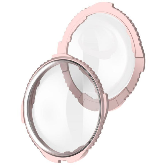 For Insta360 X4 Rotating Optical Tempered Glass Lens Guard Protective Cover(Pink)