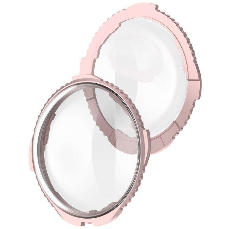 For Insta360 X4 Rotating Optical Tempered Glass Lens Guard Protective Cover(Pink)