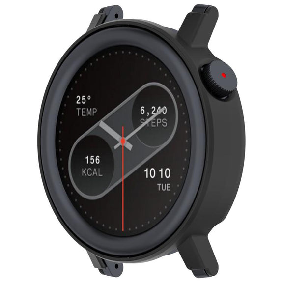 For CMF Watch 3 Pro Half Coverage Hollowed PC Watch Protective Cover(Black)