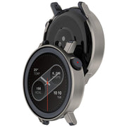 For CMF Watch 3 Pro Half Coverage Hollowed PC Watch Protective Cover(Titanium Steel Color)