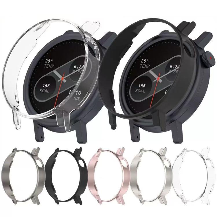 For CMF Watch 3 Pro Half Coverage Hollowed PC Watch Protective Cover(Transparent)