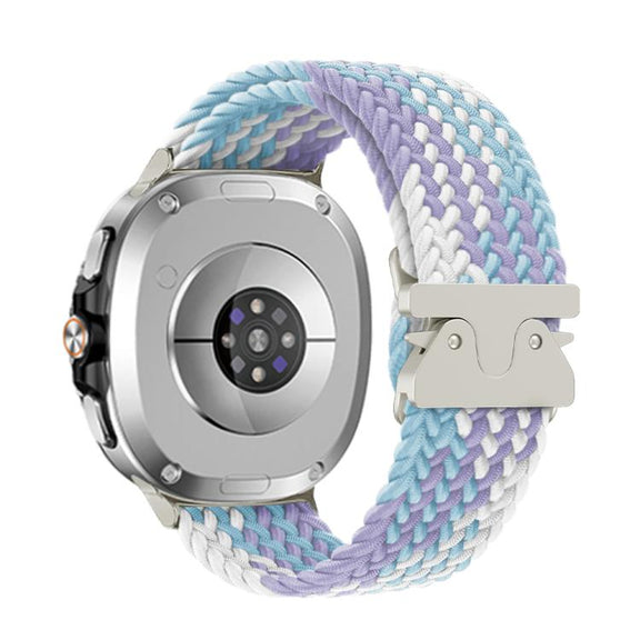 For Samsung Galaxy Watch8 / Watch8 Classic Parachute Buckle Braided Nylon Watch Band(Violet)
