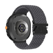 For Samsung Galaxy Watch8 / Watch8 Classic Parachute Buckle Braided Nylon Watch Band(Space Gray)