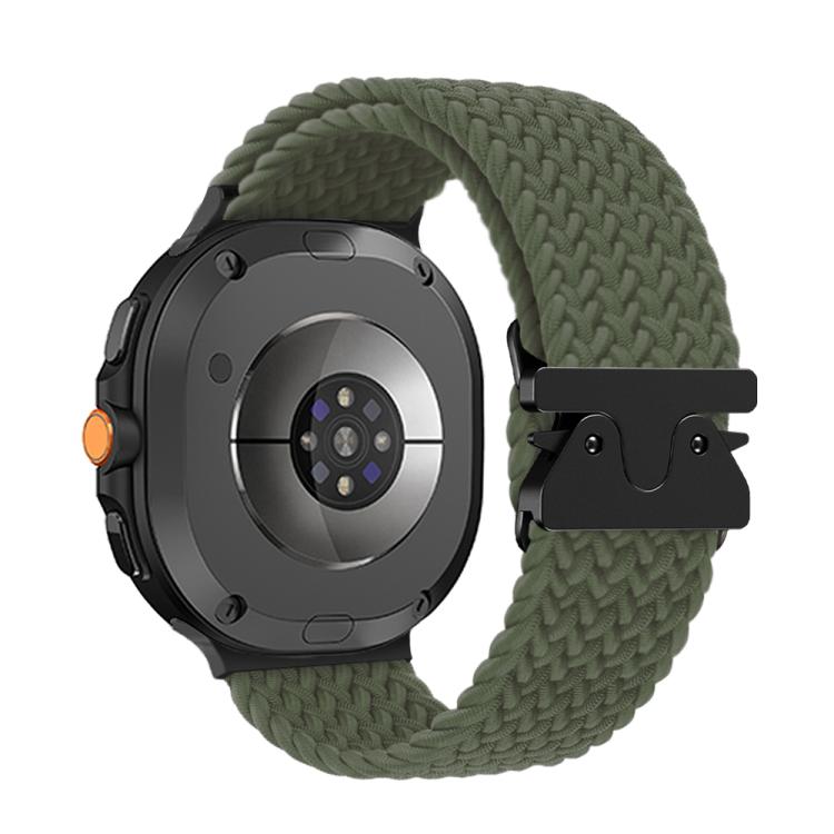 For Samsung Galaxy Watch8 / Watch8 Classic Parachute Buckle Braided Nylon Watch Band(Olive Green) - free shipping - PMC TechLife - Order now!