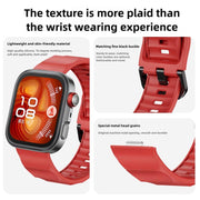 For Huawei Watch Fit3 / Fit4 / Fit4 Pro Wave Black Buckle Silicone Watch Band(Gray)