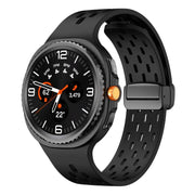 For Samsung Galaxy Watch8 / Watch8 Classic Mesh Magnetic Silicone Watch Band(Black)