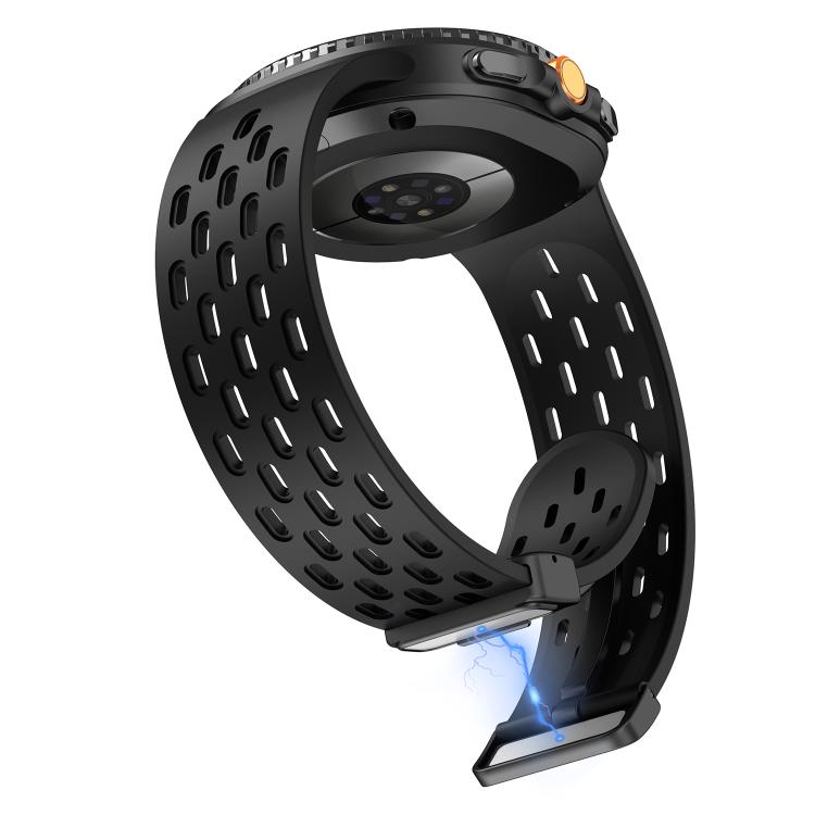 For Samsung Galaxy Watch8 / Watch8 Classic Mesh Magnetic Silicone Watch Band(Black)
