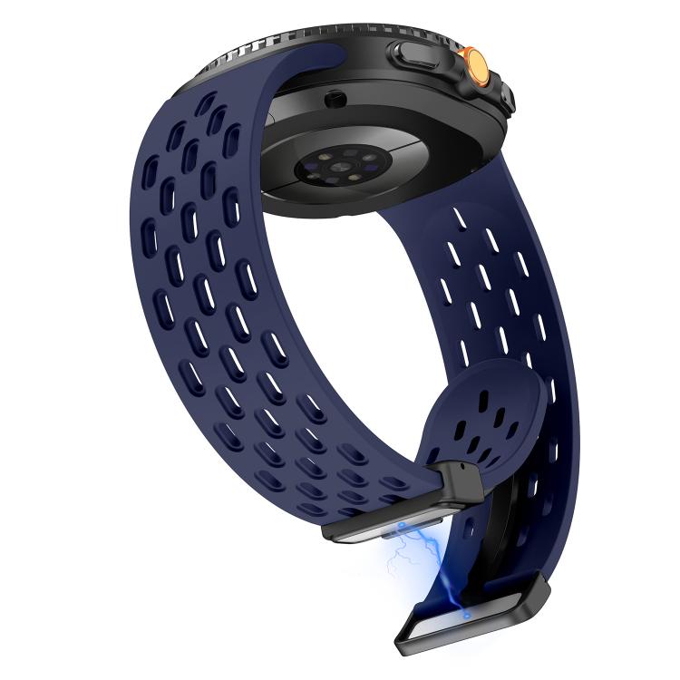 For Samsung Galaxy Watch8 / Watch8 Classic Mesh Magnetic Silicone Watch Band(Midnight Blue)