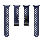 For Samsung Galaxy Watch8 / Watch8 Classic Mesh Magnetic Silicone Watch Band(Midnight Blue)