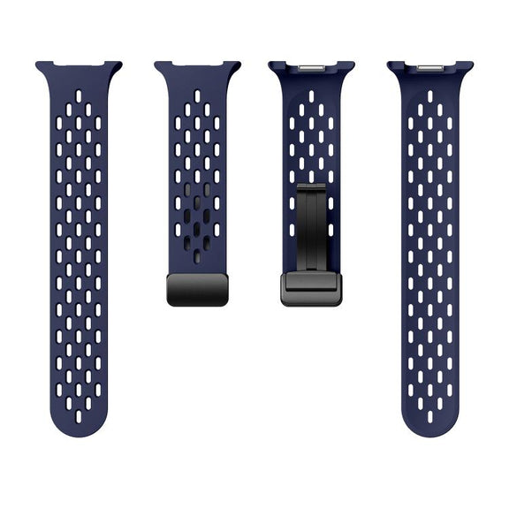 For Samsung Galaxy Watch8 / Watch8 Classic Mesh Magnetic Silicone Watch Band(Midnight Blue)