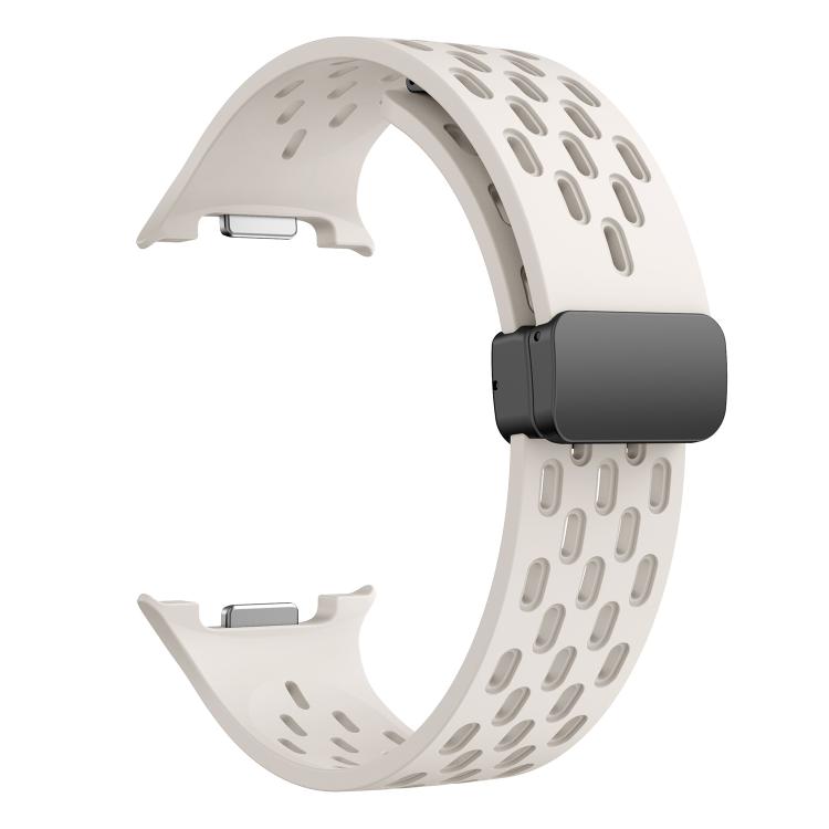 For Samsung Galaxy Watch8 / Watch8 Classic Mesh Magnetic Silicone Watch Band(Starlight)