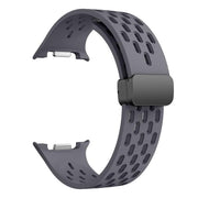 For Samsung Galaxy Watch8 / Watch8 Classic Mesh Magnetic Silicone Watch Band(Space Gray)