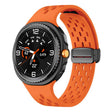 For Samsung Galaxy Watch8 / Watch8 Classic Mesh Magnetic Silicone Watch Band(Orange) - free shipping - PMC TechLife - Order now!