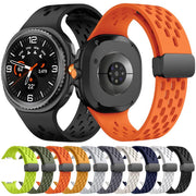 For Samsung Galaxy Watch8 / Watch8 Classic Mesh Magnetic Silicone Watch Band(Starlight)