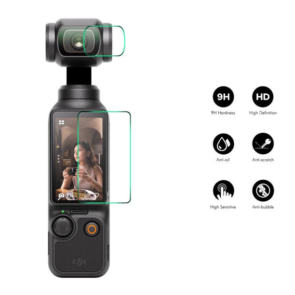 For DJI Osmo Pocket 3 ENKAY Hat-Prince 0.2mm 9H Tempered Glass Screen Protector Film