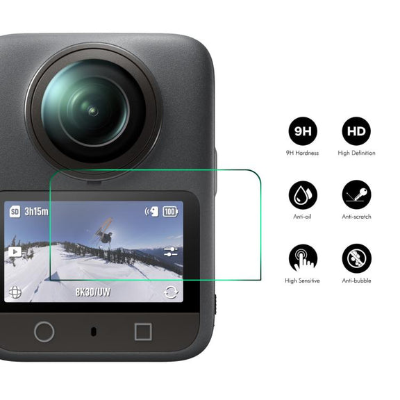 For DJI Osmo 360 2pcs ENKAY Hat-Prince 0.2mm 9H Tempered Glass Screen Protector Watch Film