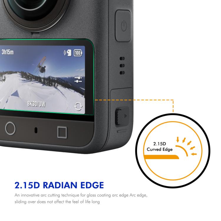 For DJI Osmo 360 2pcs ENKAY Hat-Prince 0.2mm 9H Tempered Glass Screen Protector Watch Film - free shipping - PMC Jewellery - Order now!