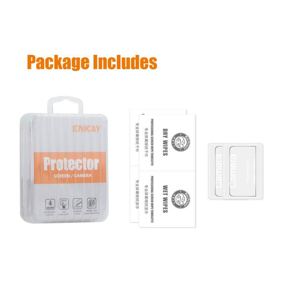 For DJI Osmo 360 2pcs ENKAY Hat-Prince 0.2mm 9H Tempered Glass Screen Protector Watch Film