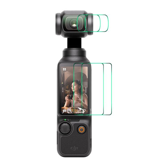 For DJI Osmo Pocket 3 2pcs ENKAY Hat-Prince 0.2mm 9H Tempered Glass Screen Protector Watch Film