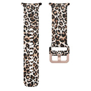 For Samsung Galaxy Watch Ultra 47mm / Ultra 2025 Printed Silicone Watch Band(Brown Leopard Print)