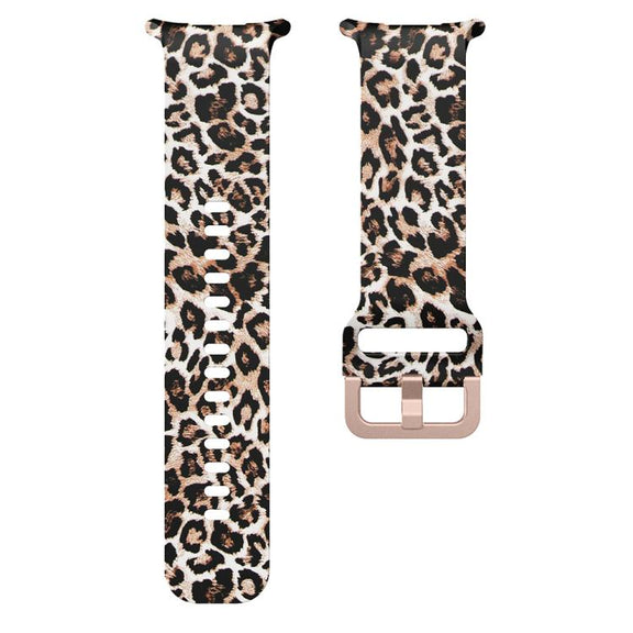 For Samsung Galaxy Watch Ultra 47mm / Ultra 2025 Printed Silicone Watch Band(Brown Leopard Print)