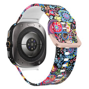 For Samsung Galaxy Watch Ultra 47mm / Ultra 2025 Printed Silicone Watch Band(Colorful Jellyfish)