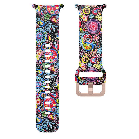 For Samsung Galaxy Watch Ultra 47mm / Ultra 2025 Printed Silicone Watch Band(Colorful Jellyfish)