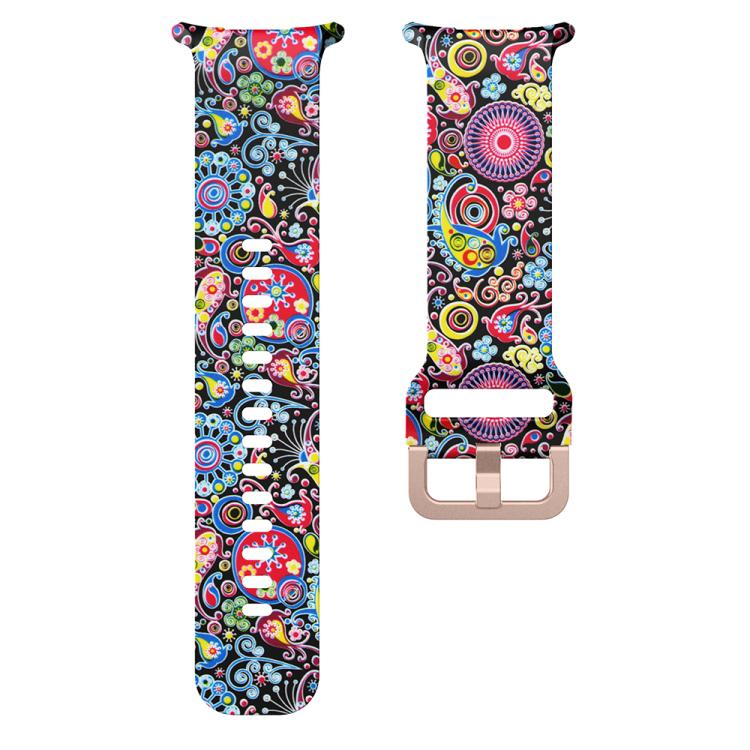 For Samsung Galaxy Watch Ultra 47mm / Ultra 2025 Printed Silicone Watch Band(Colorful Jellyfish)