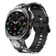 For Samsung Galaxy Watch Ultra 47mm / Ultra 2025 Printed Silicone Watch Band(Retro Gray Flower) - free shipping - PMC TechLife - Order now!