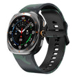 For Samsung Galaxy Watch Ultra 47mm / Ultra 2025 Printed Silicone Watch Band(Army Green Camouflage) - free shipping - PMC TechLife - Order now!