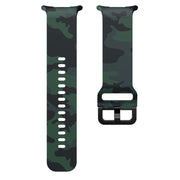 For Samsung Galaxy Watch Ultra 47mm / Ultra 2025 Printed Silicone Watch Band(Army Green Camouflage)