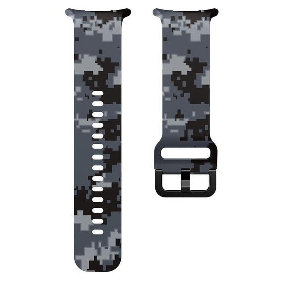 For Samsung Galaxy Watch Ultra 47mm / Ultra 2025 Printed Silicone Watch Band(Digital Camouflage)