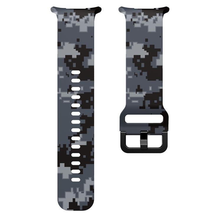 For Samsung Galaxy Watch Ultra 47mm / Ultra 2025 Printed Silicone Watch Band(Digital Camouflage)