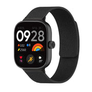 For Xiaomi Smart Band 9 Pro / Redmi Watch 5 Lychee Texture Soft Magnetic Silicone Watch Band(Black)