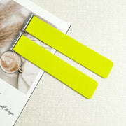 For Xiaomi Smart Band 9 Pro / Redmi Watch 5 Lychee Texture Soft Magnetic Silicone Watch Band(Fluorescent Green)