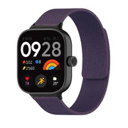 For Xiaomi Smart Band 9 Pro / Redmi Watch 5 Lychee Texture Soft Magnetic Silicone Watch Band(Purple)