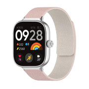 For Xiaomi Smart Band 9 Pro / Redmi Watch 5 Lychee Texture Soft Magnetic Silicone Watch Band(Pink Starlight)